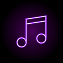 forward sign neon icon. Elements of music set. Simple icon for websites, web design, mobile app, info graphics