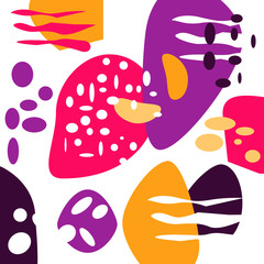 vector abstract graphic element, pattern. set