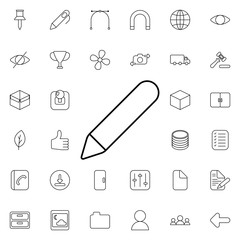 Pin icon. Universal set of web for website design and development, app development