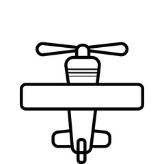 Commercial Airplane jet Mini icon vector