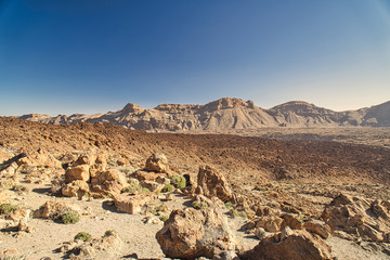 Geröllwüste am El Teide Teneriffa