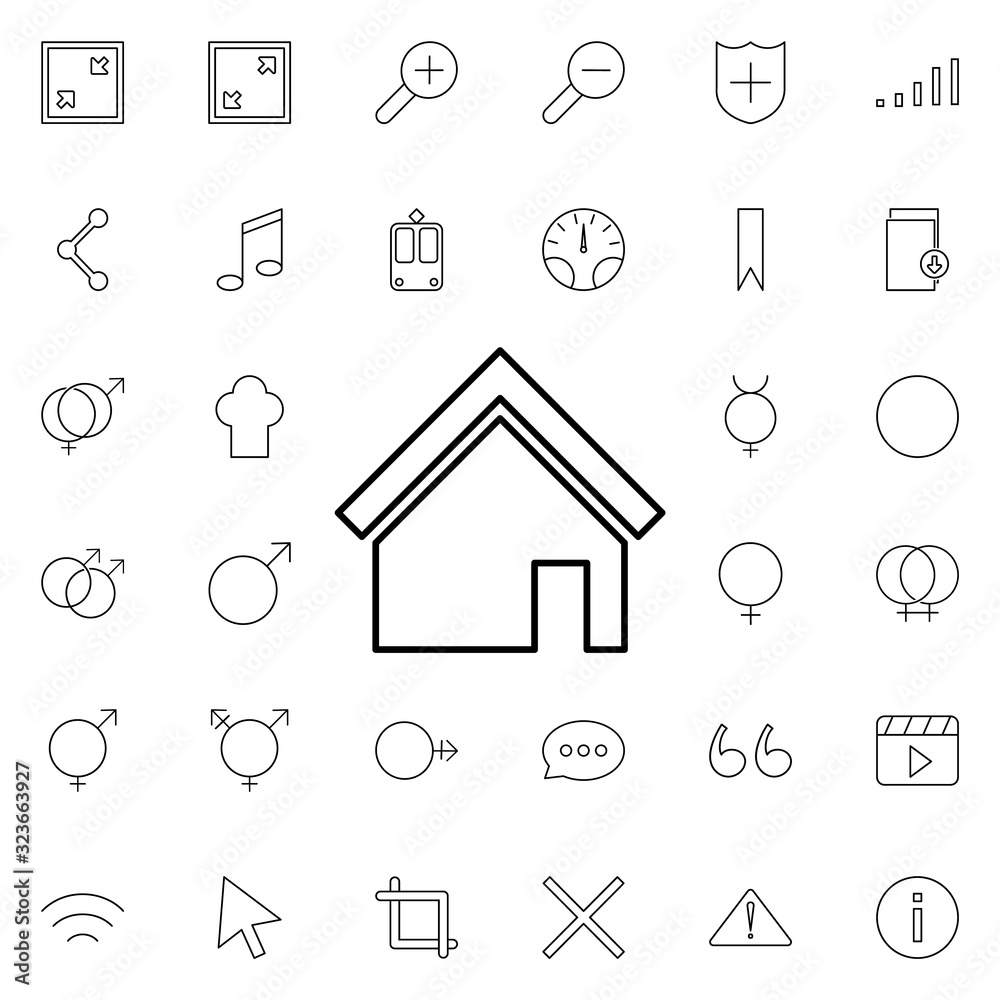 Poster menu sign icon. universal set of web for website design and development, app development