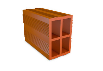 hollow brick for building construction 3D