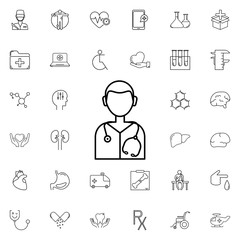 doctor icon. Universal set of medicine for website design and development, app development