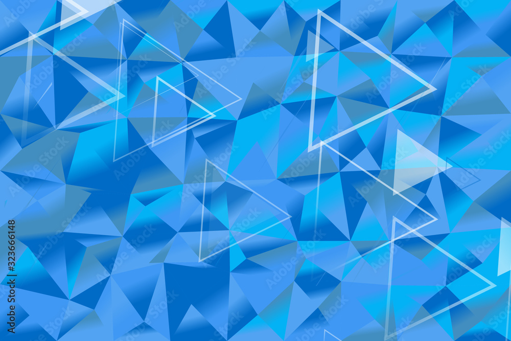 Poster gradient triangle polygon web background - abstract vector graphic design
