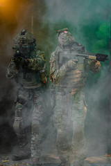team of soldiers