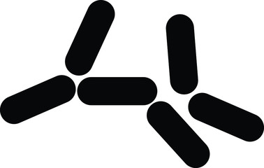 Yeast icon, vector line illustration