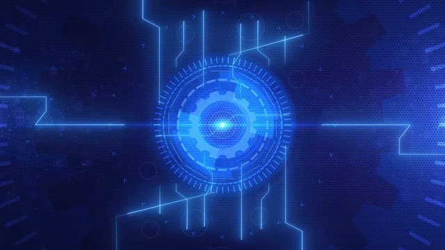 abstract circles and gears backgrounds 4K LOOP