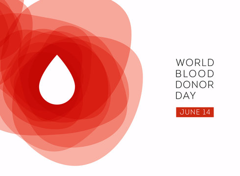 World Blood Donor Day vector background.