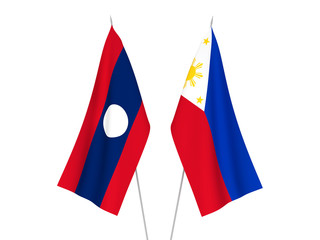 Laos and Philippines flags