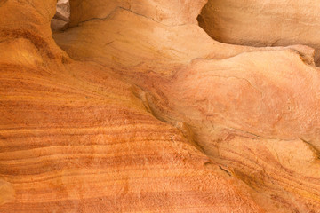 Natural texture of red rocks. Colored canyon, Egypt, the Sinai Peninsula.