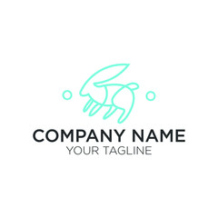 premium rabbit logos for companies and businesses, web or apps