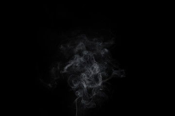 Abstract smoke image on black background