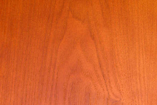 Veneer wood texture close-up background surface cherry colored