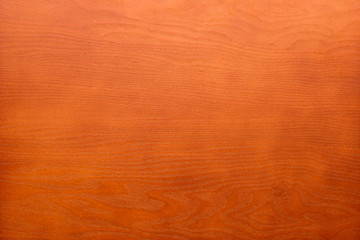 Obraz premium Veneer wood texture background surface bright flat cherry colored