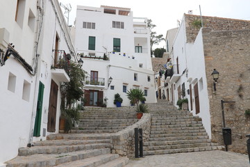 narrow street in old town