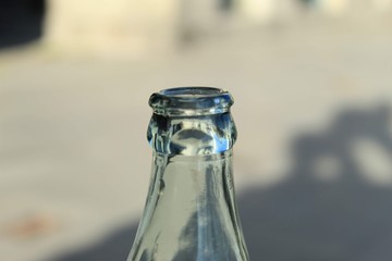 Naklejka na ściany i meble bottle of glass with detail