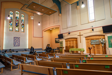 interior of church