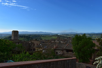 Fototapeta na wymiar Image of Landscape of San Gimignano