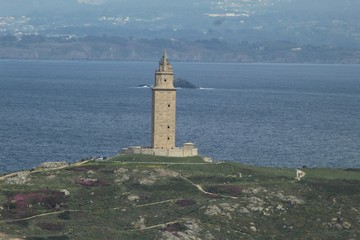 Tower of Hercule lighthouse in Coruna