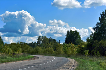 road and sky