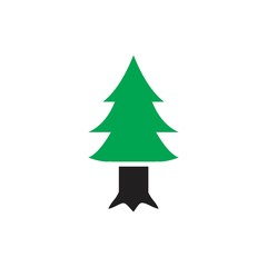 Fototapeta premium Tree icon template black color editable. Tree icon symbol Flat vector illustration for graphic and web design.