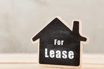 Obraz na płótnie Canvas real estate lease concept - little house model