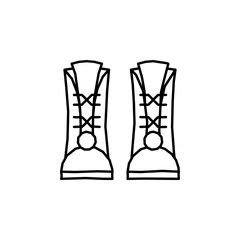 Boots icon. Simple line, outline vector elements of Patrick's day icons for ui and ux, website or mobile application