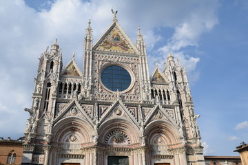 Fototapeta na wymiar Beautiful view Duomo cathedral Siena Italy Europe