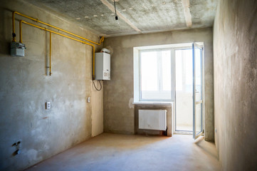 Modern and new apartment building. Multistoried, modern, new and stylish living block of flats. Real estate. New house. Newly built block of flats