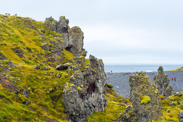 Djupalonssandur beach in Snaefellsjokull in Iceland