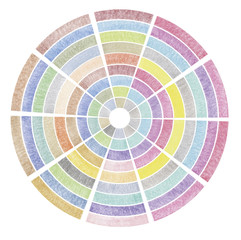 Obraz premium Abstract round Pencil hand drawing light color circle