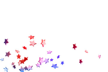 Fototapeta na wymiar Abstract confetti flying star.