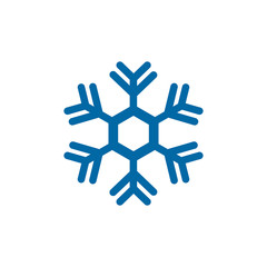 Snowflake logo design vector icon template