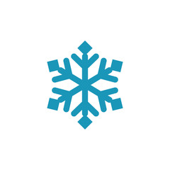 Snowflake logo design vector icon template