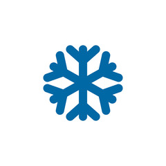 Snowflake logo design vector icon template