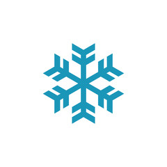 Snowflake logo design vector icon template