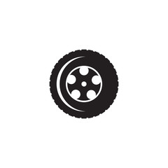 Tyre shop logo design vector illustration template