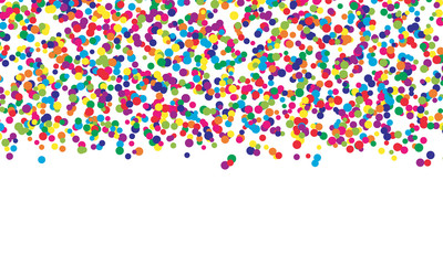 Falling color dots. Fun background. Vector.