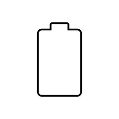 Battery outline icon. Symbol, logo illustration for mobile concept and web design.