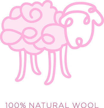 Logotipo lana 100% natural
