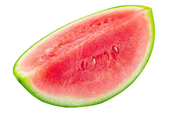Watermelon slice, paths, top