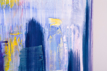 Painting Artistic bright color oil paints texture abstract artwork. Modern futuristic pattern for...
