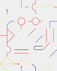 Linear Abstract Vector Pattern Design