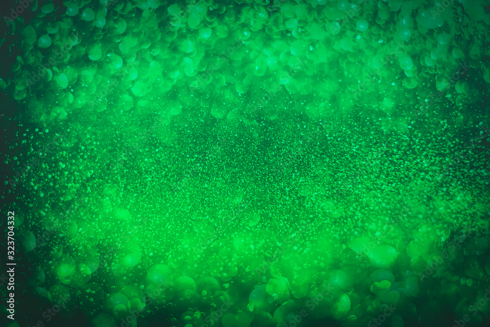 Aufkleber abstract green glitter bokeh background for st patrick's day holiday patrick's festive background