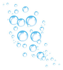Fototapeta na wymiar Soap foam bubbles vector concept.