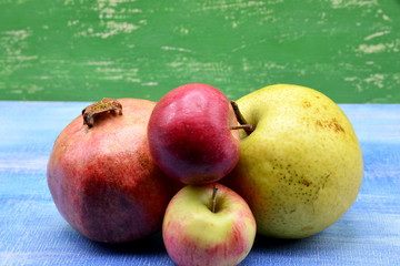 fresh fruits on the table