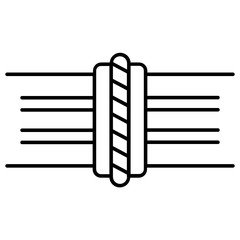 Two Pipes Metal jacket Connector Concept. Mechanical Sleeve Vector Icon Design.