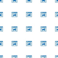 Banner Ads icon pattern seamless isolated on white background. Editable filled Banner Ads icon. Banner Ads icon pattern for web and mobile.