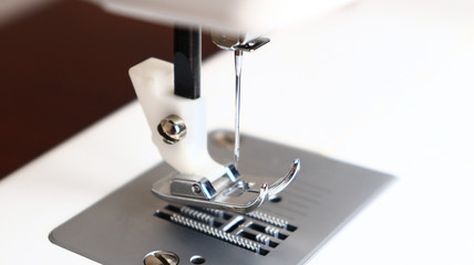 sewing machine foot and needle